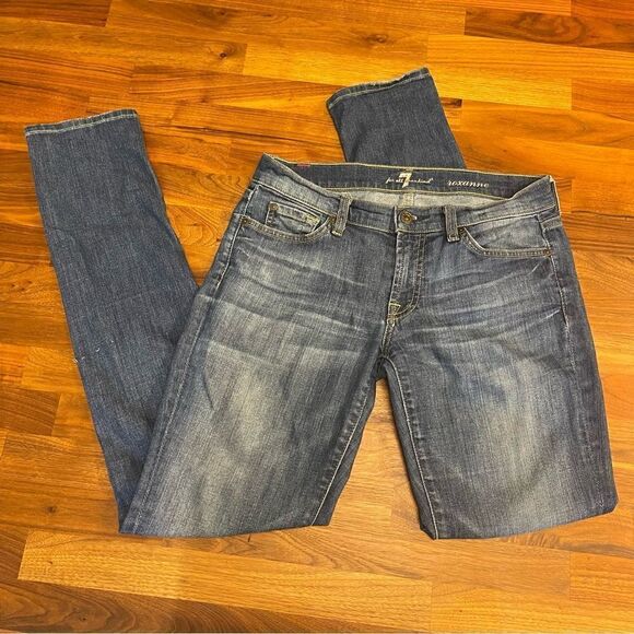🍋 7 for All Mankind • Women’s Roxanne Mid Rise Skinny Jeans Size 27 - Picture 1 of 7